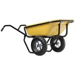 Brouette expert twin 160 peinte haemmerlin - caisse 160l - 1 roue gonfl�e