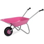 Brouette metal rose girly fille 80x38x41cm - benne 25 kg max - jouet enfant - outil jardinage - jeu plein ...