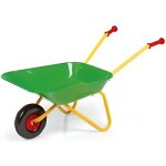 Brouette metal verte enfant 80x38x41 cm - 10 l / 50 kg