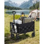 Brouette - songmics - chariot de transport pliable - 4 roues renforcées dont 2 roues universelles noir ... Brouette - songmics - chariot de transport pliable - 4 roues renforcées dont 2 roues universelles noir ...