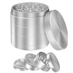 Broyeur de cuisine en mtal en 4 parties pour broyer et broyer des herbes des pices du tabac des feuilles ...