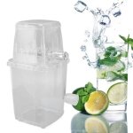 Broyeur  glace manuel - vvikizy - blanc - acier inoxydable - 20 sec - idal pour ftes