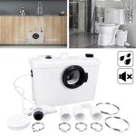 Broyeur pour wc - lzq - station de relevage 4 en 1 - puissance 700w - filtre  charbon actif
