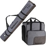 Brubaker carver performance set de ski - housse � skis et sac � chaussures de ski - 190 cm - gris - noir ...