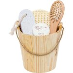 Brubaker coffret de bain bien - �tre dans joli baquet en bois - 5 pi�ces - pour femmes ou hommes