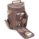 Brubaker glaci�re � vin ou champagne avec verres et set pique - nique pour 2 personnes marron 20�17�36 ...