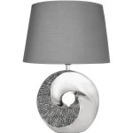 Brubaker lampe de table ou de chevet anneau en pierre argent�e - lampe de table moderne avec base en ...