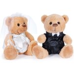Brubaker ours en peluche couple de mari�s avec costume et robe de mari�e - set dours en peluche mari�e ...