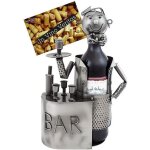 Brubaker porte - bouteille de vin d�coratif - sculpture en m�tal - id�e cadeau - barman - 7063