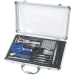 Kit doutils dhorlogerie - brder mannesmann - m11760 - coffret en aluminium - mixte - argent