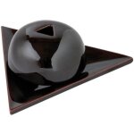 Br�leur � papier darmenie - papiers darmenie - triangulaire - c�ramique - noir gris� - d�coratif