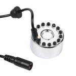 Brumisateur led tbest - fontaine deau atomiseur  ultrasons - 12 led lumineuses - blanc
