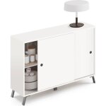 Buffet 2 portes coloris blanc - hauteur 87 x longueur 120 x profondeur 40 cm Buffet 2 portes coloris blanc - hauteur 87 x longueur 120 x profondeur 40 cm
