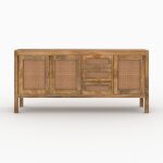 Buffet 3 portes et 3 tiroirs en cannage - tiki - rendez - vous d�co