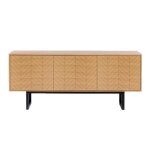 Buffet 3 portes triangle camden 175cm ch�ne & noir