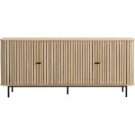 Buffet 4 portes couleur ch�ne 168 cm - solna