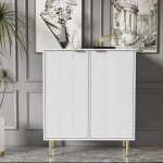 Buffet bahut 75x40x90cm - jaerliub - buffet 2 portes - 3 tagres - 6 compartiments