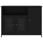 Buffet bas - mothinessto - yy2239 - noir - bois ding�nierie - 100x35x75 cm