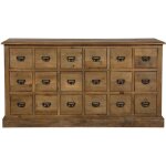 Buffet en bois recycl 18 tiroirs - miramas - rendez - vous dco