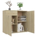 Buffet bas - vingvo - chêne sonoma - 2 portes et 1 tiroir - style scandinave moderne Buffet bas - vingvo - chêne sonoma - 2 portes et 1 tiroir - style scandinave moderne