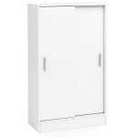 Buffet bas - wohnling - 2 portes - bois laqu blanc - meuble d?entre