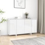 Buffet blanc brillant - tmishion - pal809599 - contemporain - salle  manger - 75 cm - buffet bas