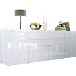 Buffet blanc intgralement laqu 200 cm