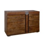 Buffet en bois dacacia laqu� marron amsterdam n� 109 - massivmoebel24 - classique - intemporel - salle ...