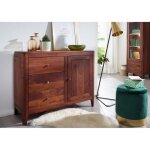Buffet - bois massif de palissandre huil� (noisette) - style moderne - brooklyn 21