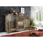 Buffet - bois massif recyclé multicolore laqué - inspiration ethnique - nature of spirit 05 Buffet - bois massif recyclé multicolore laqué - inspiration ethnique - nature of spirit 05
