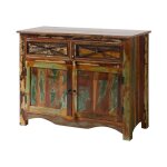 Buffet en bois de r�cup�ration multicolore nature of spirit #130