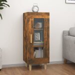 Buffet - ch�ne fum� - 345x34x90 cm - 1 porte - bois ding�nierie - style contemporain