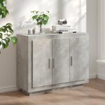 Buffet de cuisine moderne - buffet gris bton 92x35x75 cm bois dingnierie 273kg fr2023