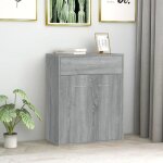 Buffet - fydun - sonoma - 60x30x75 cm - bois ding�nierie - 2 portes - salle � manger
