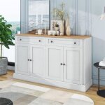 Buffet - grand buffet avec 4 portes et 2 tiroirs - buffet moderne pour la salle  manger et le salon ...