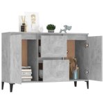 Buffet gris béton 104x35x70 cm - meuble enfilade - ovonni - elégance - chic - porte(s) et tiroir(s) Buffet gris béton 104x35x70 cm - meuble enfilade - ovonni - elégance - chic - porte(s) et tiroir(s)