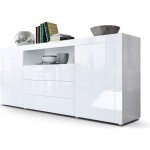 Buffet laqu blanc 167 cm