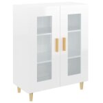 Buffet omabeta - blanc brillant - buffet bas - meubles haut de gamme