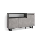 Buffet bahut enfilade meuble de séjour 150x35x87cm gris ciment rf2492 Buffet bahut enfilade meuble de séjour 150x35x87cm gris ciment rf2492