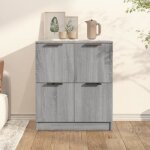 Buffet - vidaxl - sonoma - 4 portes - bois ding�nierie - contemporain