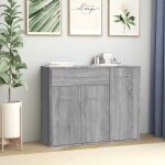 Buffet - sonoma - 88x30x70 cm - bois ding�nierie - 3 portes - design contemporain