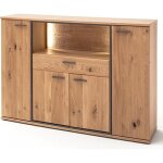 Buffet - vaisselier coloris chne noueux - longueur 165 x hauteur 115 x profondeur 37 cm