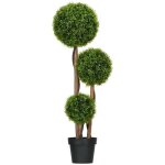 Arbre artificiel homcom pe 27x27x110cm vert