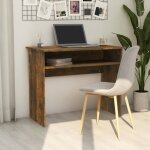 Bureau - vidaxl - chne fum - 90x50x74 cm - bois dingnierie - design contemporain