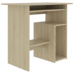 Bureau chne sonoma 80 x 45 x 74 cm agglomr 801367