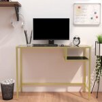 Bureau dordinateur - vidaxl - transparent - verre tremp - 100x36x74 cm - design moderne et lgant