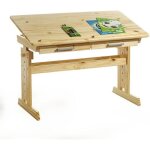 Bureau enfant �colier junior olivia table � dessin r�glable en hauteur et pupitre inclinable avec 2 tiroirs ...