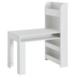 Bureau pour enfant - wohnling - 90 x 50 x 110 cm - blanc - bois - laqu - avec tagre
