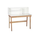 Bureau enfant yuki blanc et bois Bureau enfant yuki blanc et bois