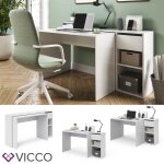 Bureau informatique extensible vicco ben - blanc - 145 x 758 x 464 cm - bois - panneaux de particules ... Bureau informatique extensible vicco ben - blanc - 145 x 758 x 464 cm - bois - panneaux de particules ...